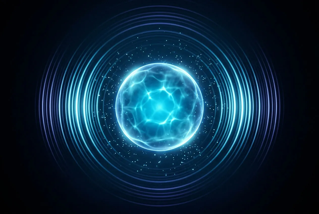 Lexi, the Plexolegal agent: a glowing orb in its listening state